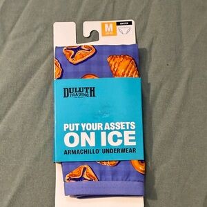 Duluth Trading Co Women’s Blue and Orange Sweet Treat Armachillo Underwear